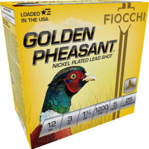 Fiocchi 123GP5 Golden Pheasant Extrema 12Gauge 3" 1 3/4oz 5Shot 25 Per Box/10 Case
